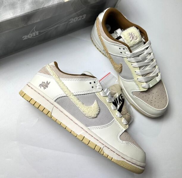 Кеды Nike женский кожа бежевый 120876