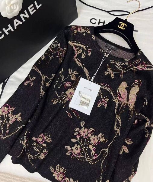 Кофта Chanel женский трикотаж черный 196513