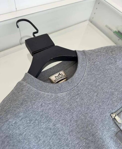 Мужской свитшот Hermès мужской графитовый 161258-6