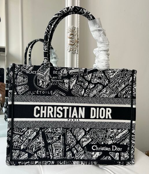 Сумка Christian Dior Book 36 женский текстиль черный 141841