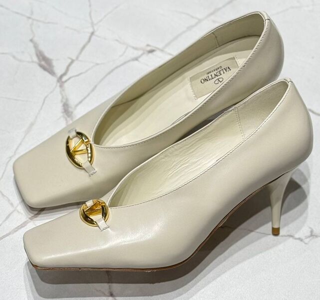 Туфли Valentino женский кожа белый 172755