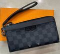 Мужской кошелек Louis Vuitton мужской кожа epi темно-синий 173919