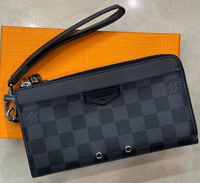 Мужской кошелек Louis Vuitton мужской кожа синий 173919