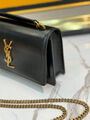 Сумка Saint Laurent Sunset Chain женский кожа черный 141998-4