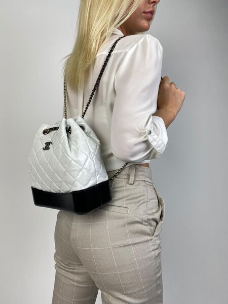 Рюкзак Chanel's Gabrielle женский кожа белый 65026-3