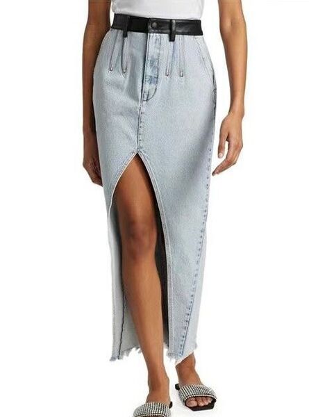 Юбка Alexander Wang женский джинса серо-голубой 106141
