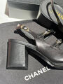 Туфли Chanel женский кожа черный 138604-3