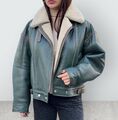 Дубленка Acne Studios женский кожа болотный 166431-1