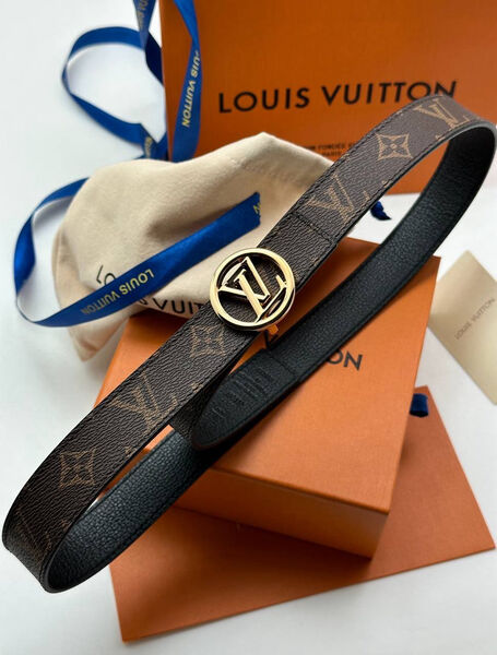 Женский ремень Louis Vuitton женский кожа черный 139040-3