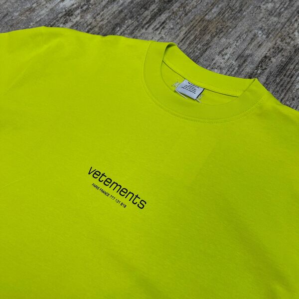 Мужская футболка Vetements мужской горчичный 143836-3