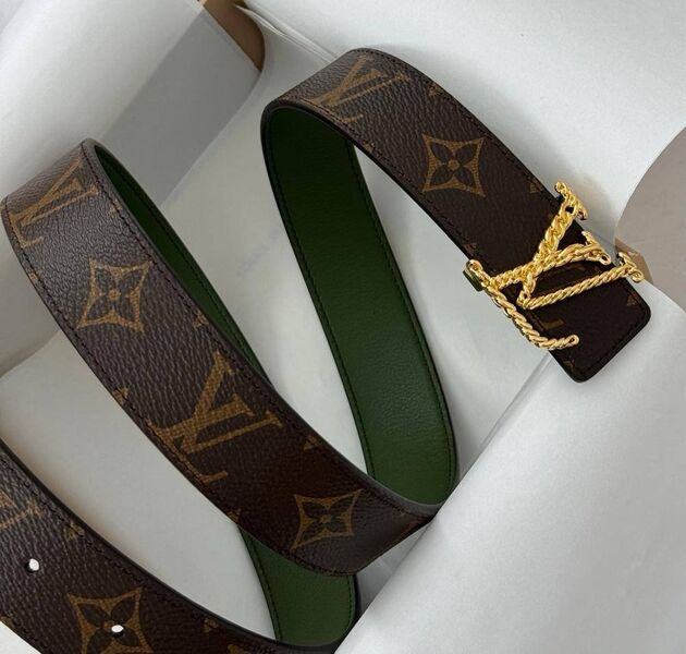Женский ремень Louis Vuitton женский болотный 139112