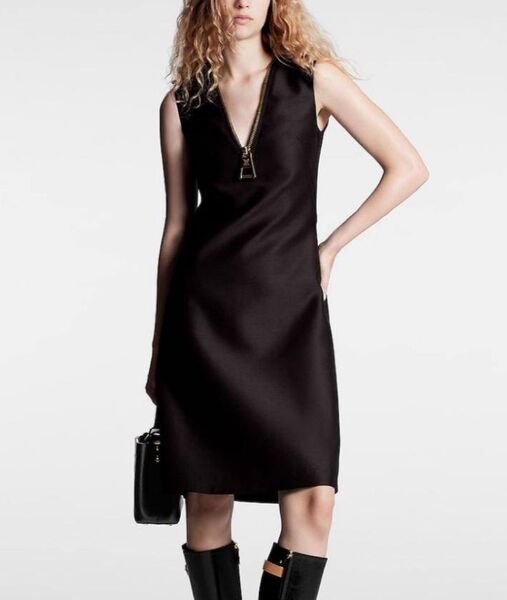 Платье Louis Vuitton женский черный,серебристый 142989