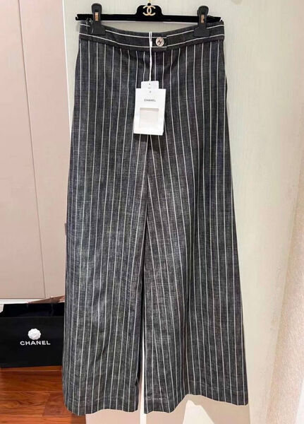 Брюки Chanel женский графитовый 125278