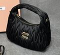 Сумка Miu Miu Wander женский текстиль черный 118358-1