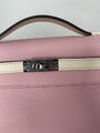 Сумка Hermèskelly 20 Pochette женский кожа розовый 138058-4