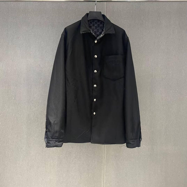 Мужская куртка двухсторонняя Gucci мужской графитовый 173418-2