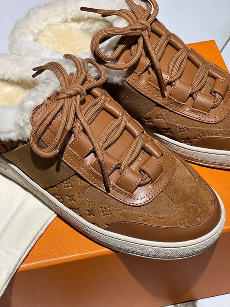 Сникеры Louis Vuitton женский замша 130349-2