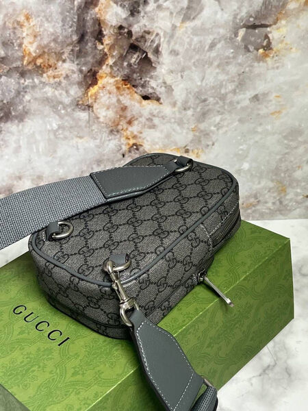 Мужская сумка мессенджер Gucci мужской текстиль 120430-5