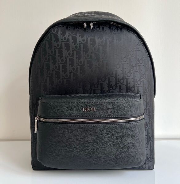 Мужской рюкзак Christian Dior мужской кожа черный 149873