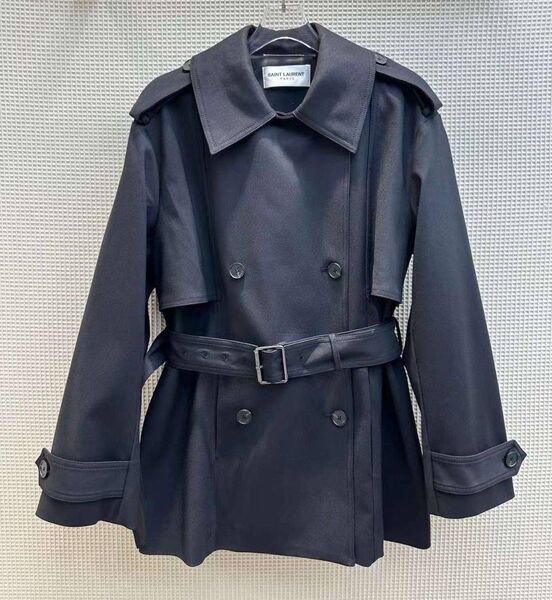 Плащ Saint Laurent женский черный 141781