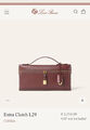 Клатч Loro Piana Extra Large 29 женский кожа бордовый 201227-2