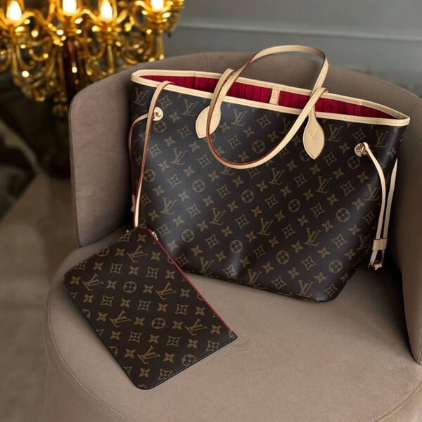 Сумка Louis Vuitton Neverfull женский кожа 97474-9