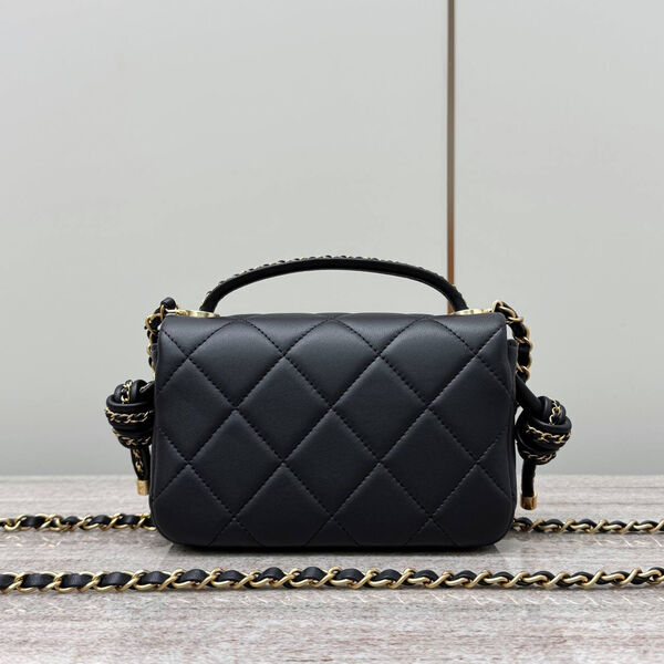 Сумка Chanel женский кожа черный 181622-4