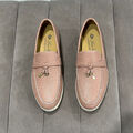 Лоферы Loro Piana женский кожа розовый 109287-2