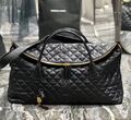 Дорожная сумка Saint Laurent мужской кожа страуса черный,коричневый 120933