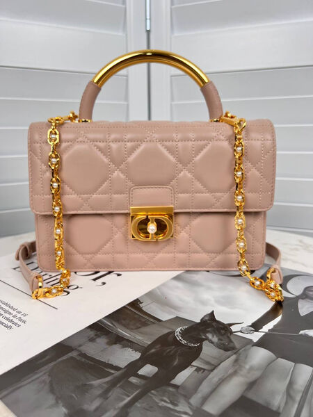 Сумка Christian Dior женский кожа бежевый 155095-2
