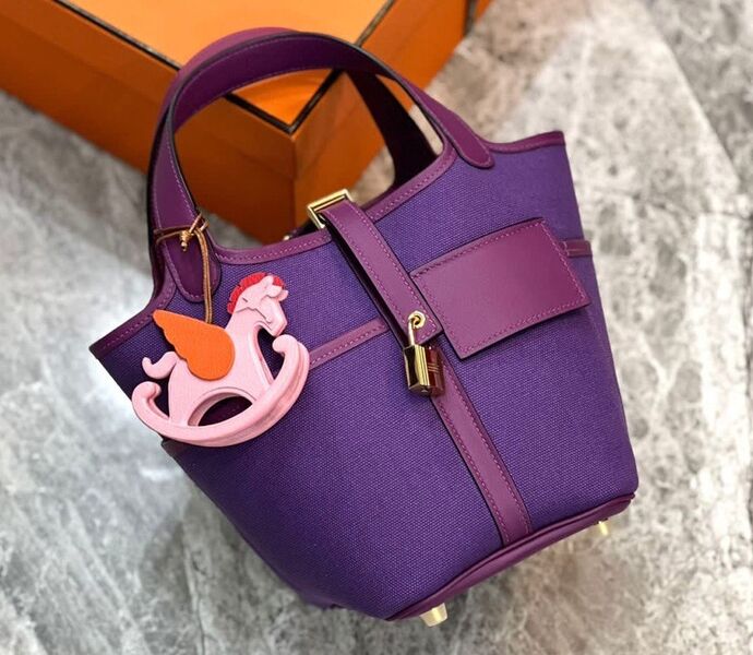 Сумка Hermès женский кожа фиолетовый 110162