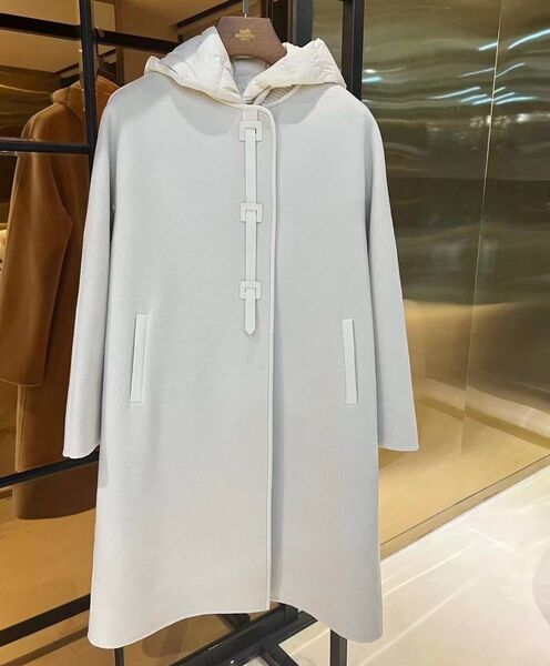 Пальто Hermès женский белый 124221