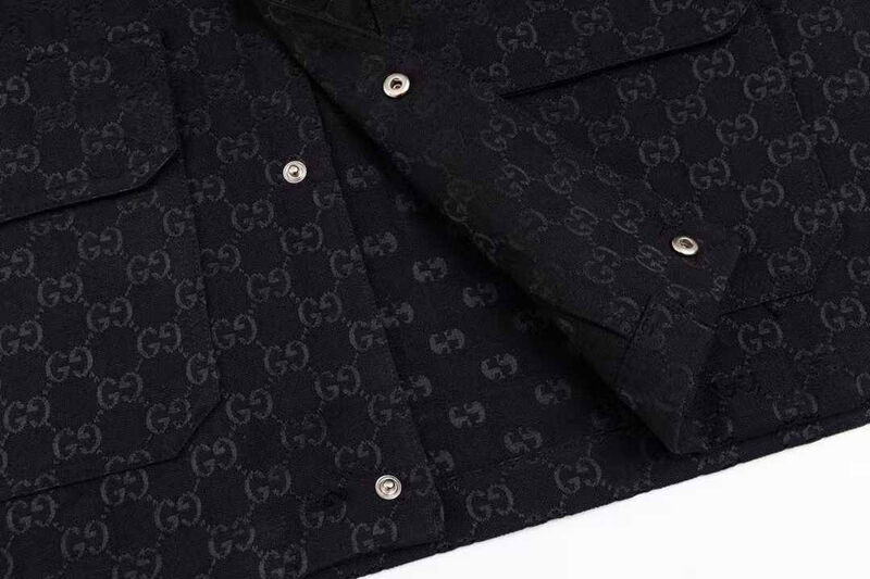 Мужская рубашка Gucci мужской черный 173326-6