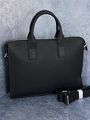 Мужской портфель Hermès мужской кожа черный 103971-2