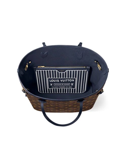 Сумка Louis Vuitton Neverfull Inside Out MM женский кожа коричневый T753125-1-2