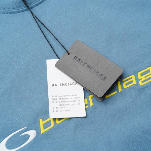 Футболка Balenciaga женский голубой p0088883-1-4