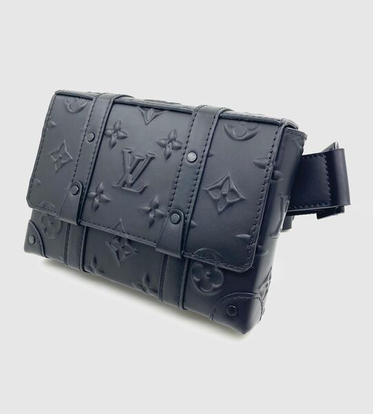 Мужская сумка мессенджер Louis Vuitton мужской кожа черный 77912-2
