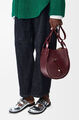 Сумка Loewe женский кожа бордовый 174282-3