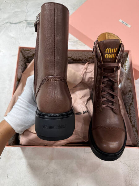 Ботинки Miu Miu женский кожа 159859-3