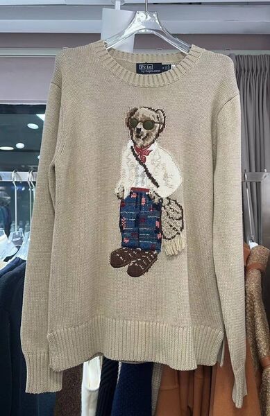 Свитер Ralph Lauren женский вязаная ткань бежевый 135861
