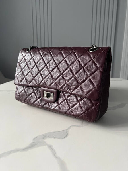 Сумка Chanel Vintage 28 женский кожа бордовый 134329-2