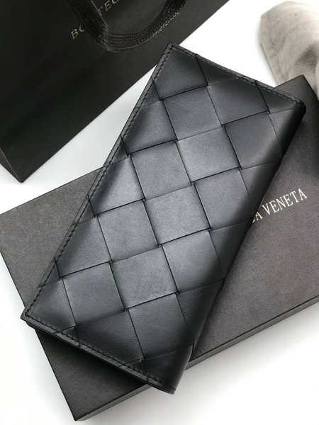 Мужской портмоне Bottega Veneta мужской кожа черный 96461-3