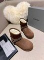 Женские зимние сапоги Balenciaga женский замша коричневый y7530467-1-3