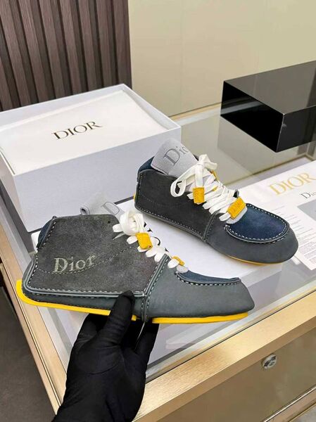 Женские кроссовки Dior женский замша графитовый l5112946-1