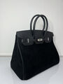 Сумка Hermès Birkin 35 ручная работа женский кожа черный 100630-2