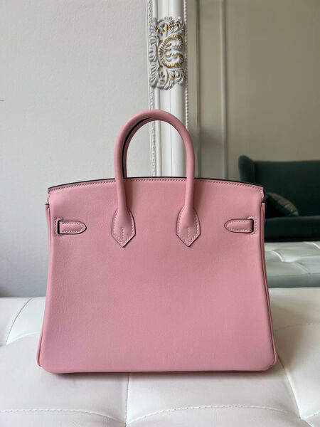 Сумка Hermès Birkin 25 женский кожа розовый 150147-3