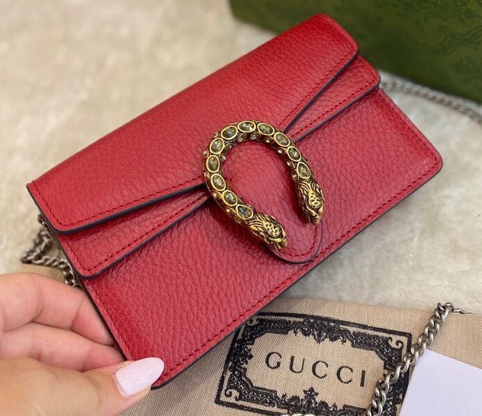 Сумка Gucci Dionysus Mini женский кожа бордовый 99615
