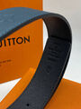 Мужской ремень Louis Vuitton мужской кожа синий 176183-5