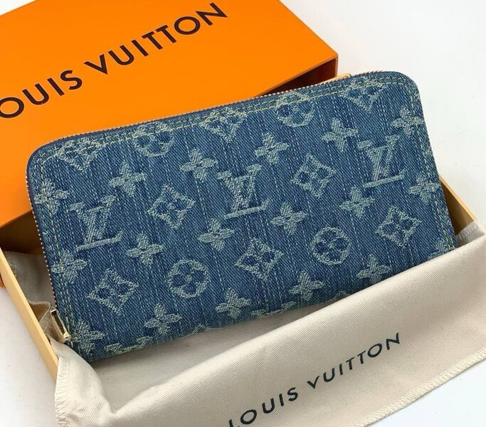 Кошелек Louis Vuitton женский кожа синий 149767