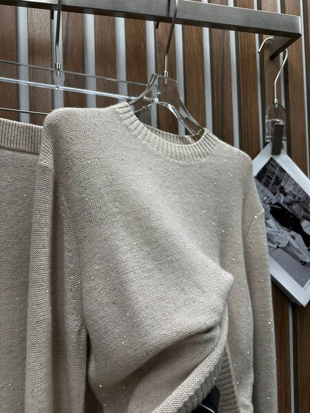 Костюм Brunello Cucinelli женский вязаная ткань графитовый 166634-4